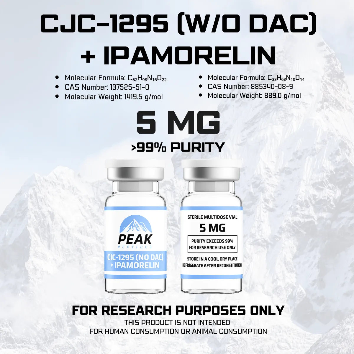 CJC-1295 (W/O DAC) + IPAMORELIN (10 MG) - Image 2